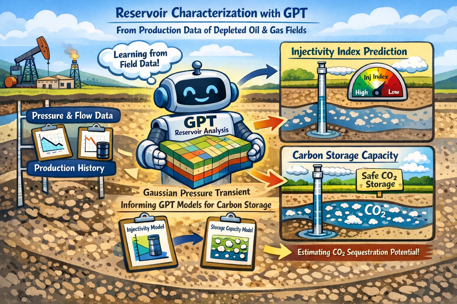 Reservoir Characterization with GPT